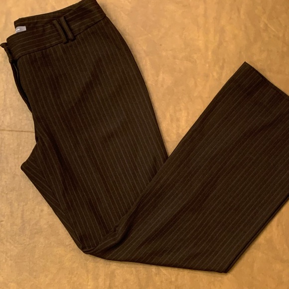Pinstripe pants Brown size size 8 - Picture 1 of 4